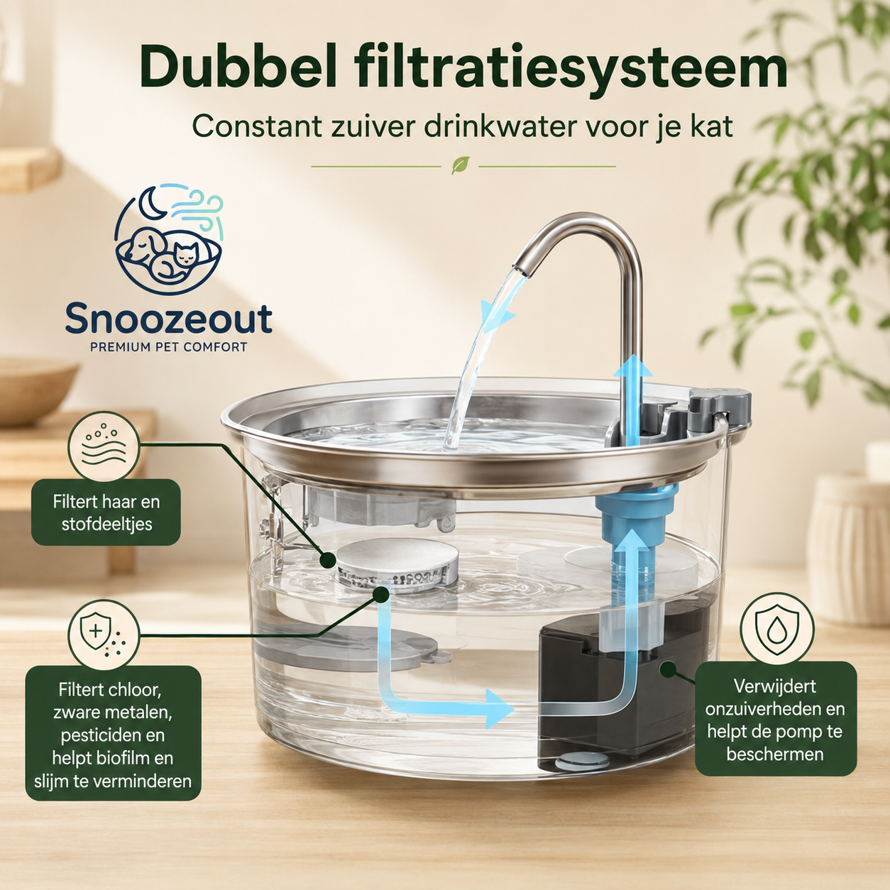 Navulfilters voor Drinkfontein - 8-pack