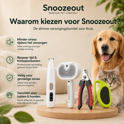 Complete Vachtverzorgingsset voor Hond & Kat