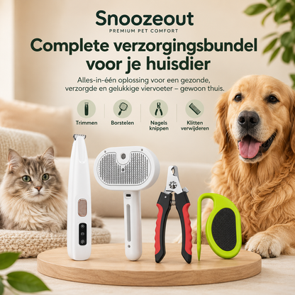 Complete Vachtverzorgingsset voor Hond & Kat