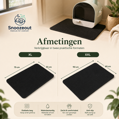 XL Kattenbakmat tegen Rondslingerend Grind