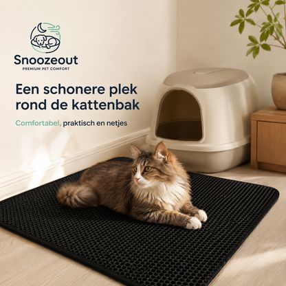 XL Kattenbakmat tegen Rondslingerend Grind