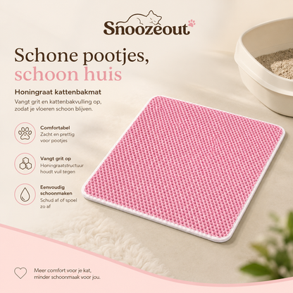XL Kattenbakmat tegen Rondslingerend Grind