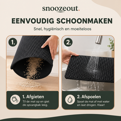 XL Kattenbakmat tegen Rondslingerend Grind