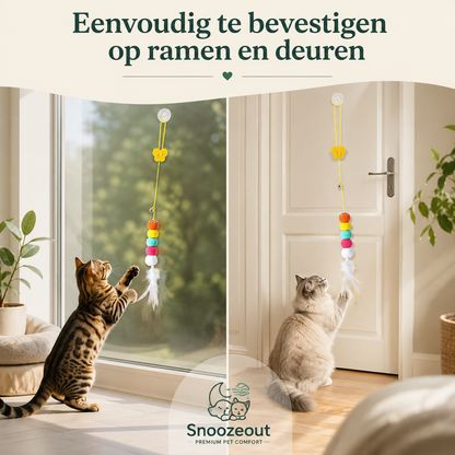 Hangend Kattenspeeltje voor Deur of Raam