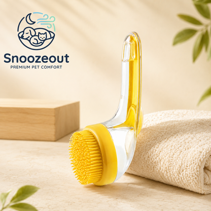 2 in 1 Shampooborstel voor Huisdieren