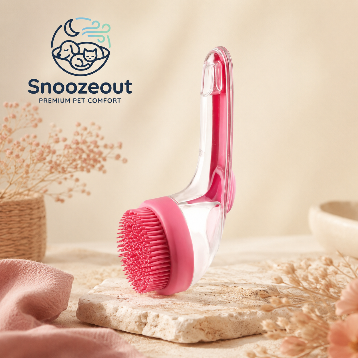 2-in-1 Shampooborstel voor Huisdieren