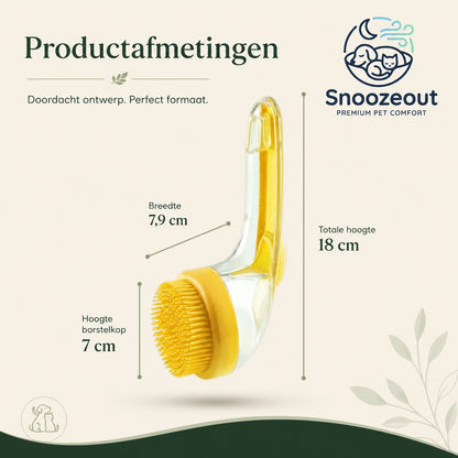 2 in 1 Shampooborstel voor Huisdieren