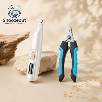 Pootverzorgingsset met Stille Trimmer voor Hond & Kat