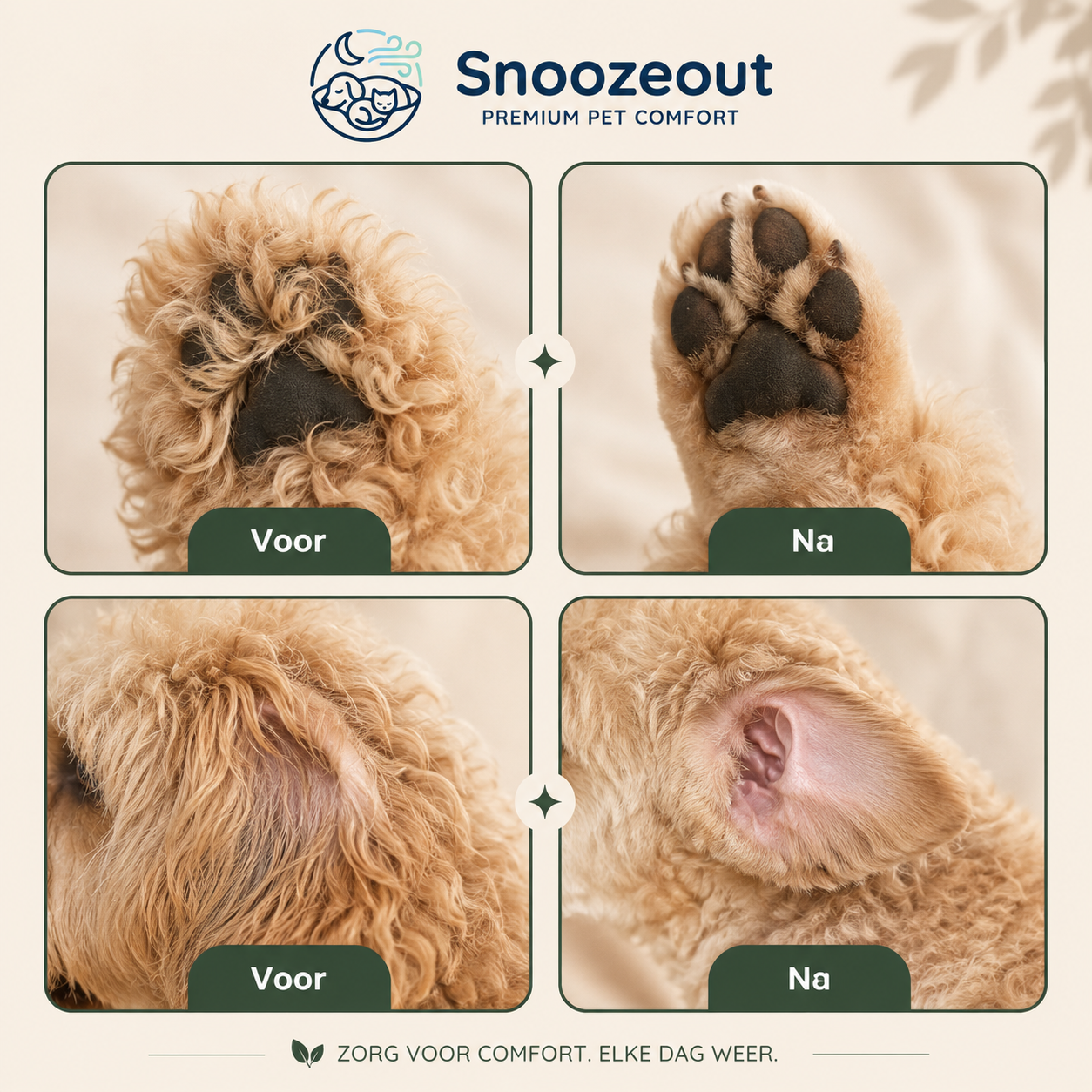 Pootverzorgingsset met Stille Trimmer voor Hond & Kat