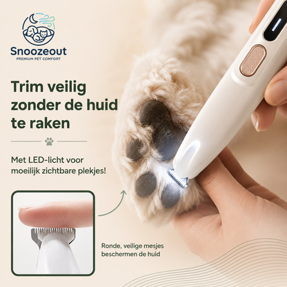 Pootverzorgingsset met Stille Trimmer voor Hond & Kat
