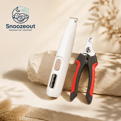 Pootverzorgingsset met Stille Trimmer voor Hond & Kat