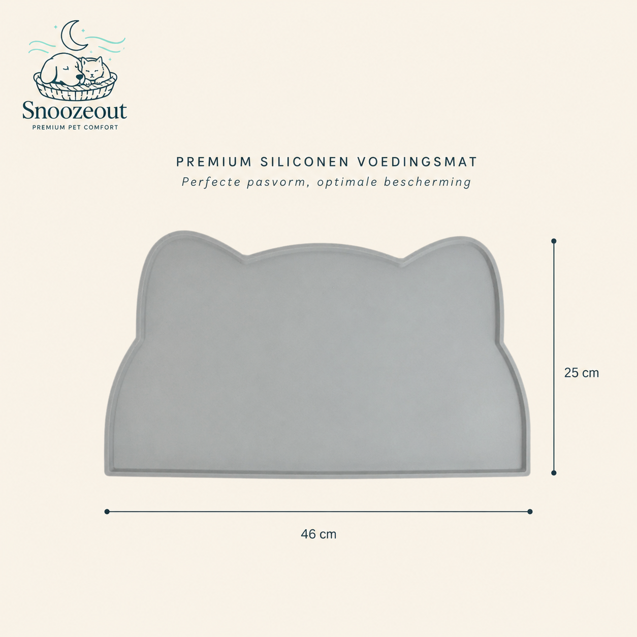 Anti-Slip Placemat voor Voer- en Drinkbak
