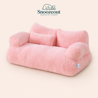 Pluche Kattensofa met Steunrand