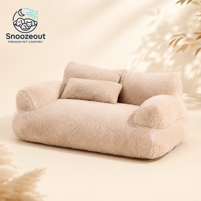 Pluche Kattensofa met Steunrand