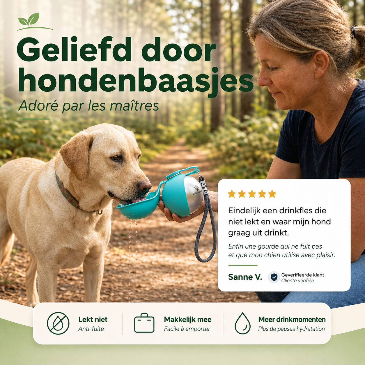 Honden en katten waterfles