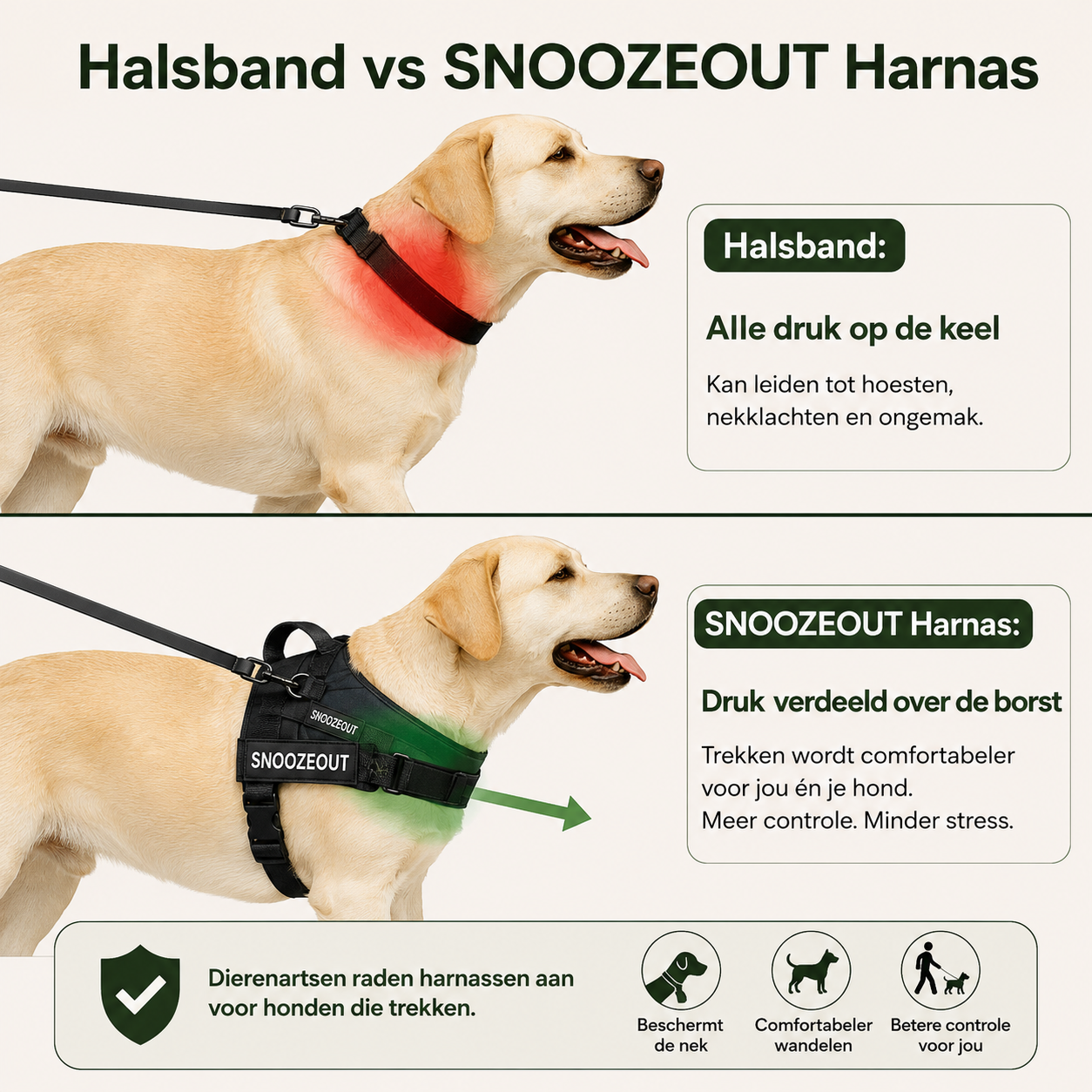 Anti-Trek Tuig voor Honden – Rustiger Wandelen