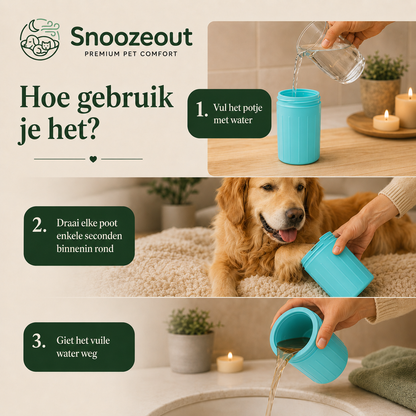 Pootreiniger voor Honden na de Wandeling