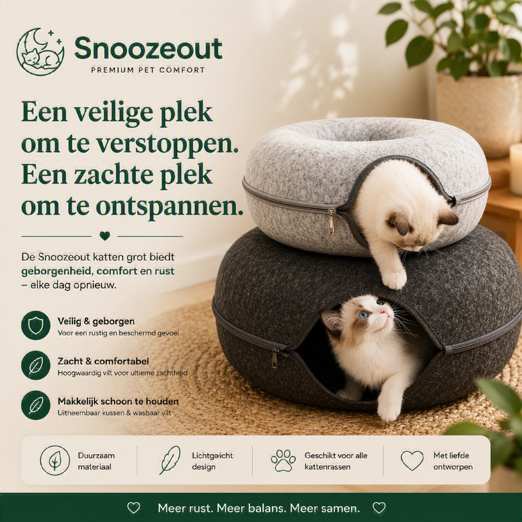 Donut Mand met Speeltunnel voor Katten