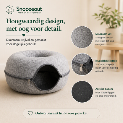 Donut Mand met Speeltunnel voor Katten