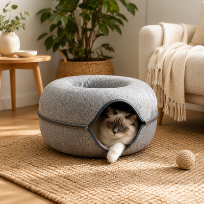 Donut Mand met Speeltunnel voor Katten