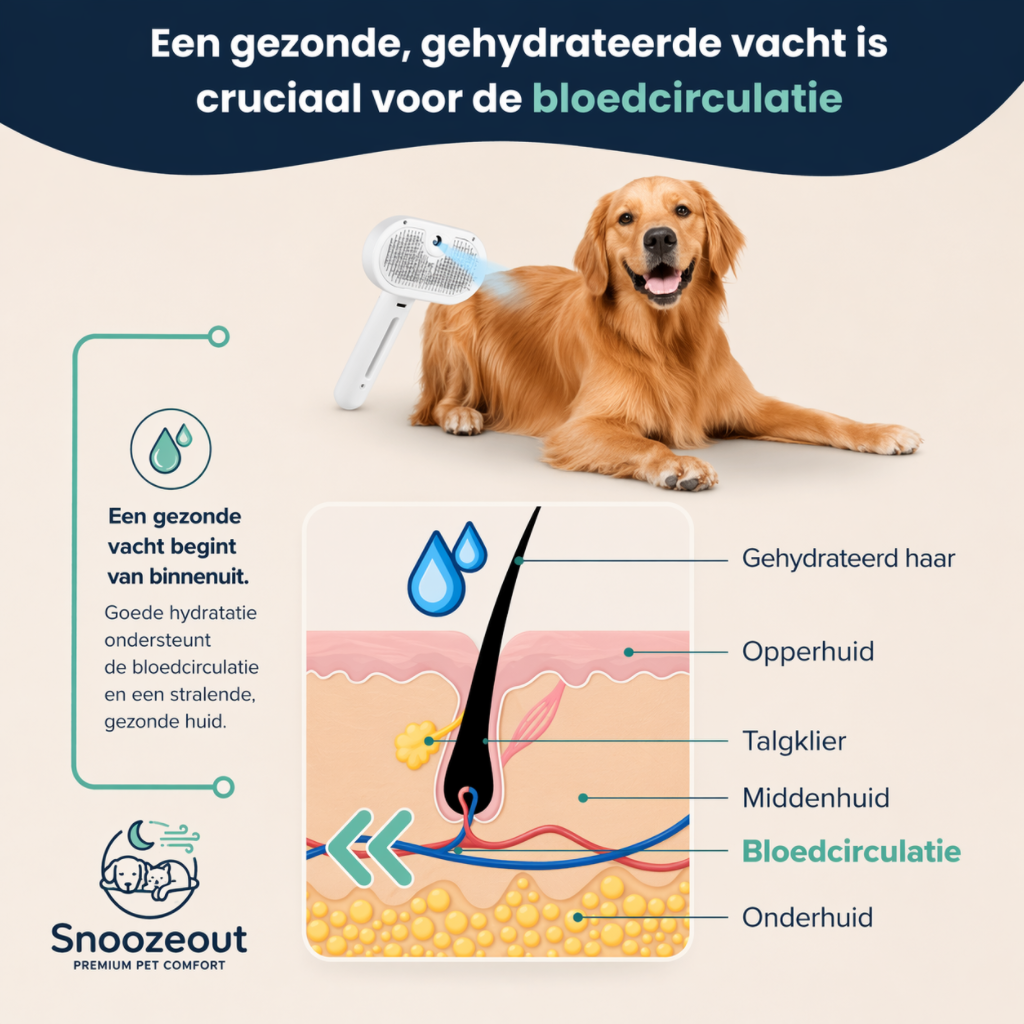 Snoozeout Vachtborstel met Verfrissende Nevel