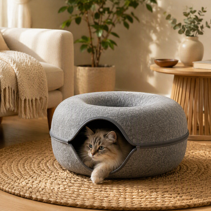 Donut Mand met Speeltunnel voor Katten