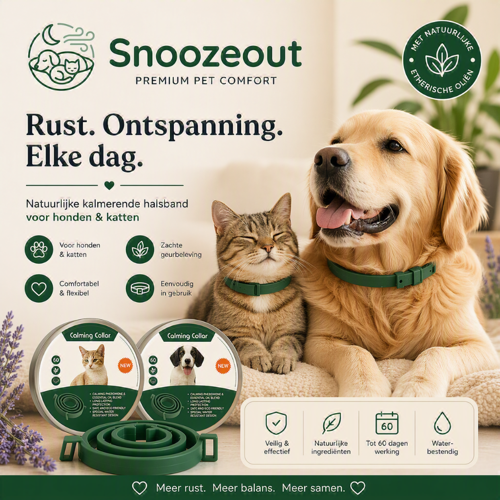 Kalmerende Halsband voor Hond & Kat