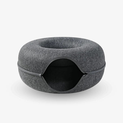 2-in-1 Donut Tunnel Bed voor Katten – Snoozeout