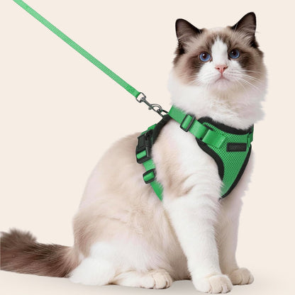Snoozeout Verstelbaar Kattenharnas met Looplijn