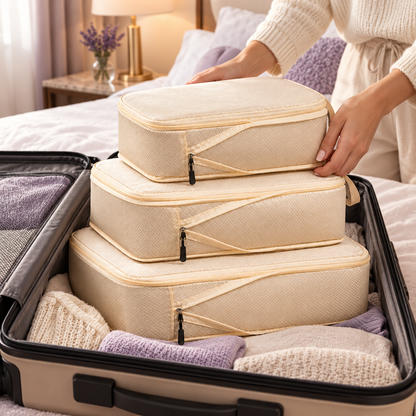 Snoozeout Pouch: Compressie-organizers — 3-delig — gebruikssituatie